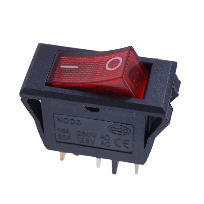 WQSING Rocker Switch On-Off 20A 125V Compatible with Delta 1320151 1340646 Bench Grinder Belt Disc Sander 23-580 23-589 23-592 23-640 23-645 23-660 23-665 23-680 23-700 23-840 23-880 23-980 - Image 1